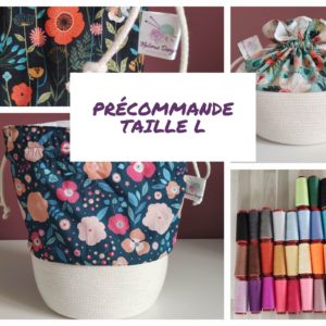 Précommande Taille L - Panier projets tricot - Maloraé Designs