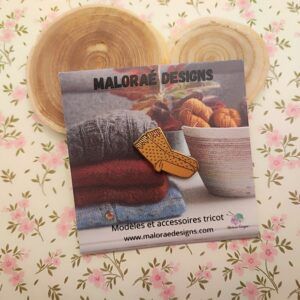 Pin's Malva socks - Tricot - Maloraé Designs