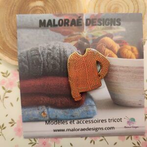 Pin's Albizia - Tricot - Maloraé Designs