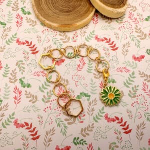 Compte-rangs tricot - Marguerite - Accessoires tricot - Maloraé Designs
