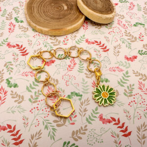 Compte-rangs tricot - Marguerite - Accessoires tricot - Maloraé Designs