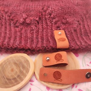 Étiquettes à rivets - Pelote 🧶 - Light Rosy brown