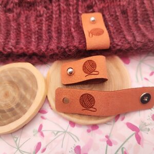 Étiquettes à rivets - Pelote 🧶 - Light Rosy brown