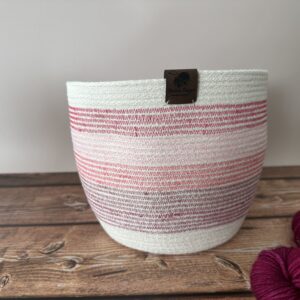 Paniers à en-cours - Taille L - Pink addict ! - Accessoires tricot - Maloraé Designs